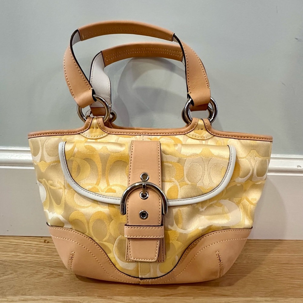 Coach Tan and Cream Women's Bag